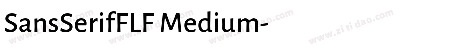 SansSerifFLF Medium字体转换